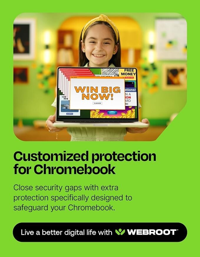 Webroot Internet Security Complete | Antivirus Software 2025 | 5 Device | 1 Year Download for PC/Mac/Chromebook/Android/IOS + Password Manager, Performance Optimizer and Cloud Backup